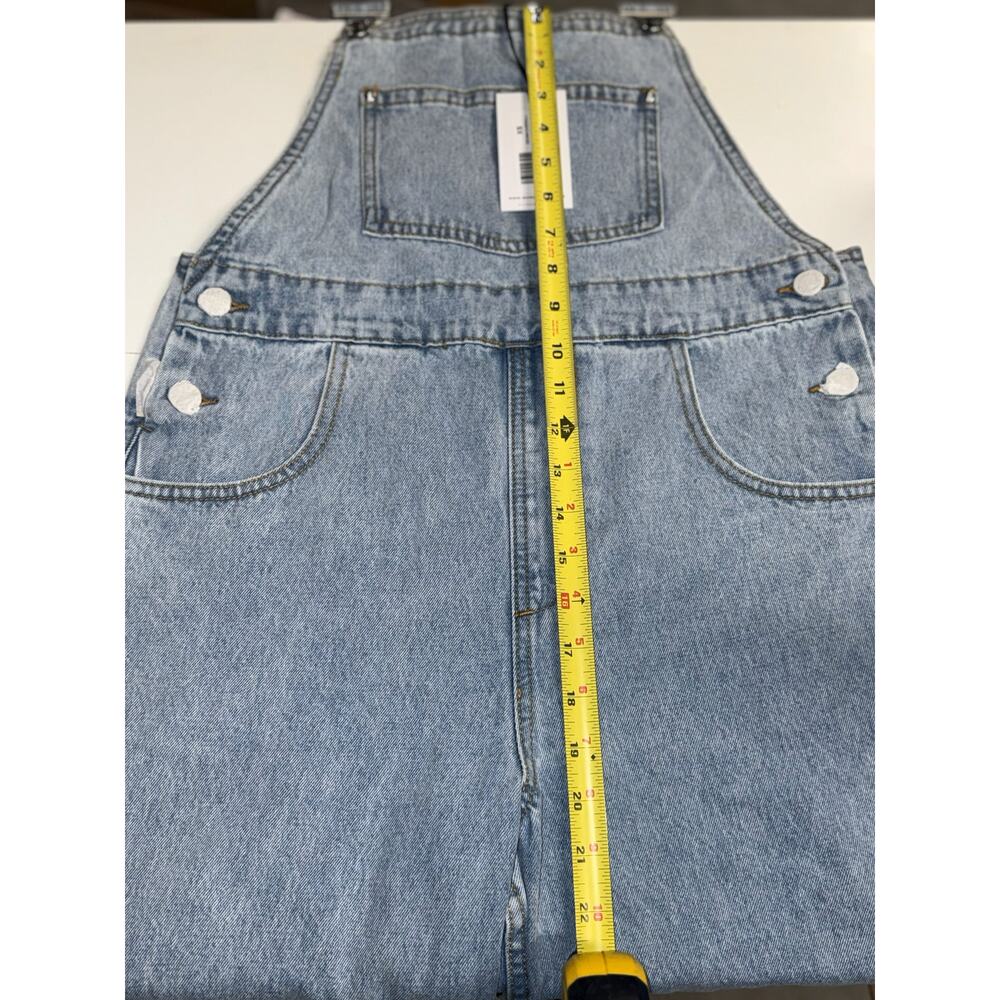 WeWoreWhat Denim Overalls Light Wash - Size XS - NWT $198 Retail - Picture 5 of 7